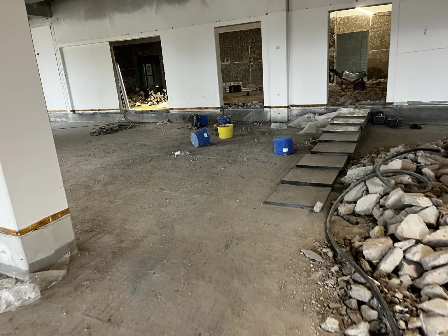 Bodenrückbau auf einer Gewerbefläche